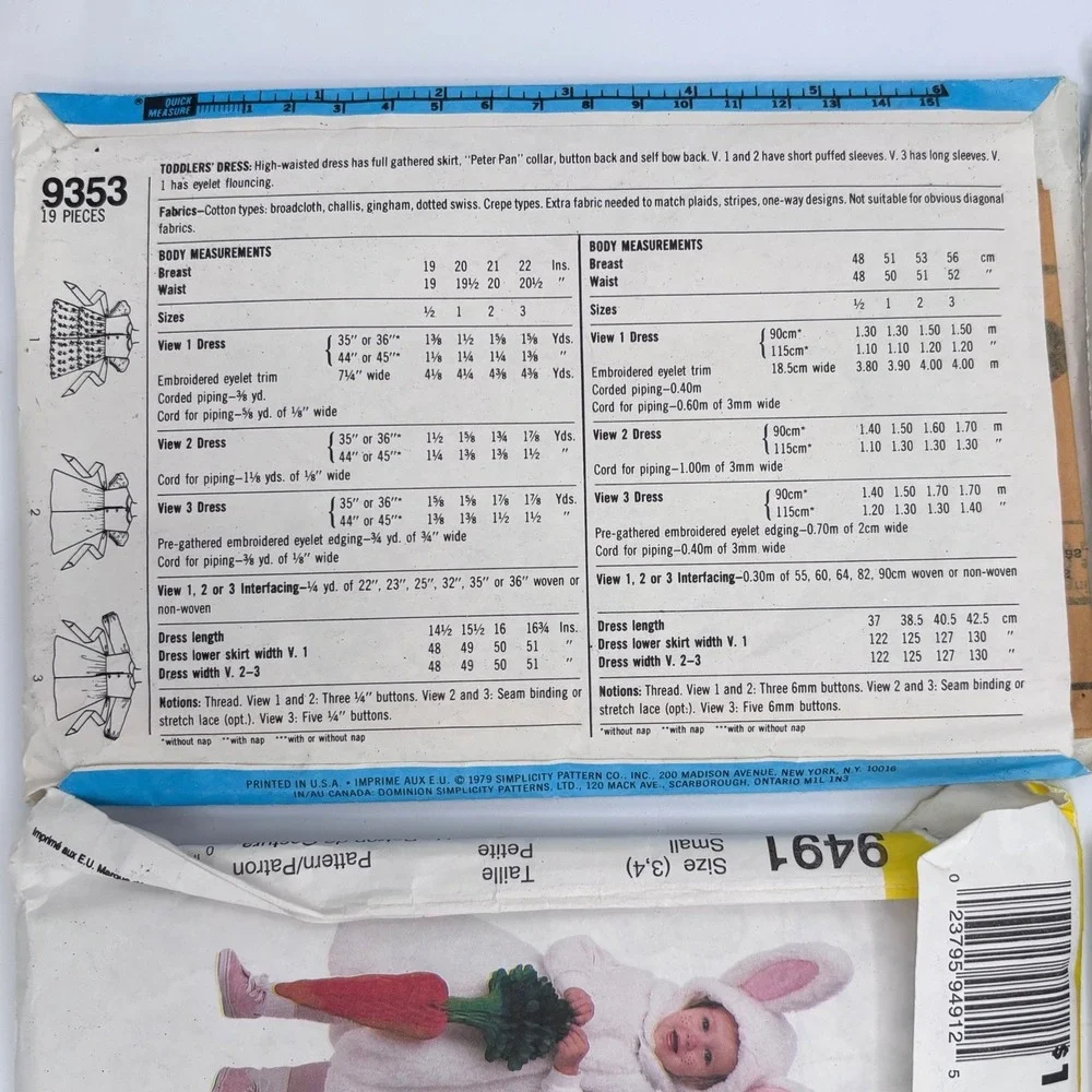 UNCUT Vintage Sewing Pattern Lot | Costumes, Cinderella, Sock Hop, Kimono, 70s